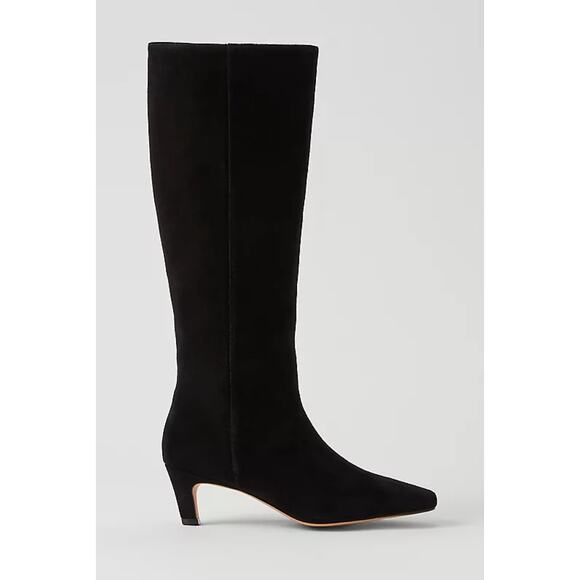 NWOB Ann Taylor Kitten Heel Tall Suede Boot 10 - Picture 1 of 6